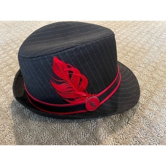 Jailhouse Rock Silhouette Pinstriped Fedora - Picture 1 of 6